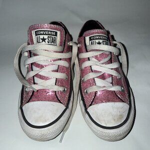 Converse All Star Chuck Taylor East Coaster Girls 12 Shoes 647732F Glitter Pink